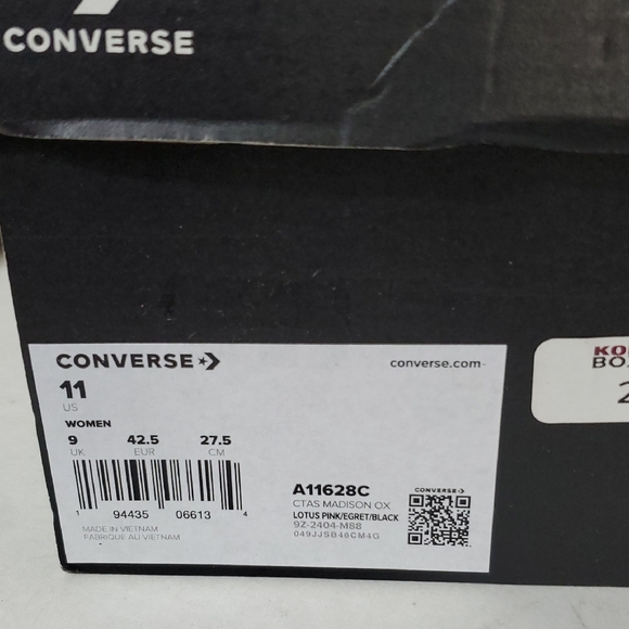 Converse CTAS Madison OX Low Top Sneakers Pink Women's 11 NIB - Picture 11 of 11